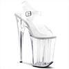 Pleaser - INFINITY908 Sandaal met enkelband, Paaldans schoenen - Paaldans schoenen - Zilverkleurig Product image